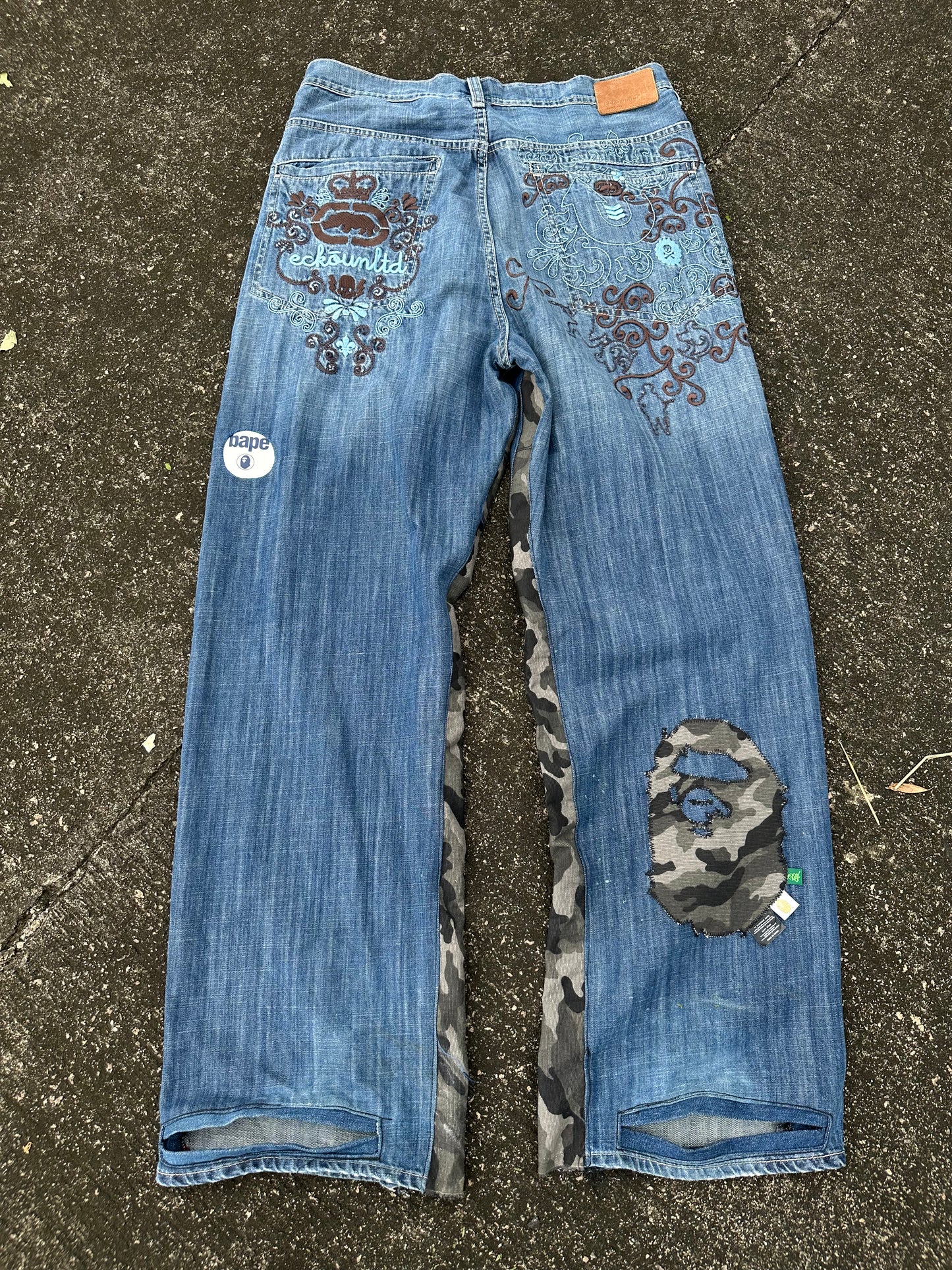 A Bathing Ape x Ecko jeans