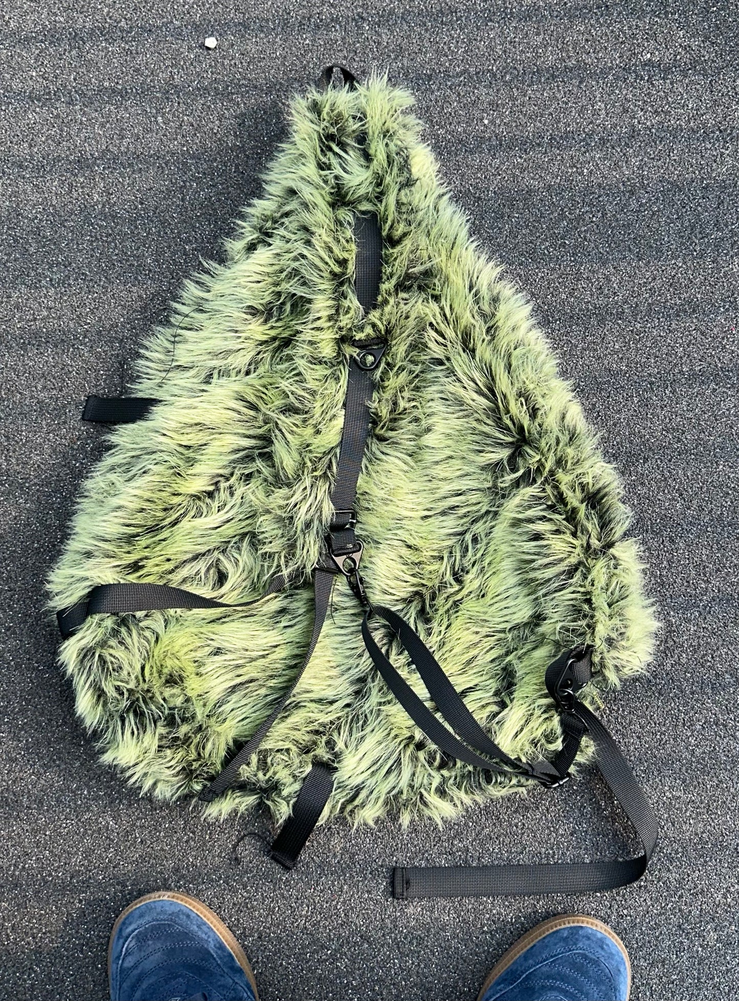 Fluffy Sling Bag(Dirty Green)