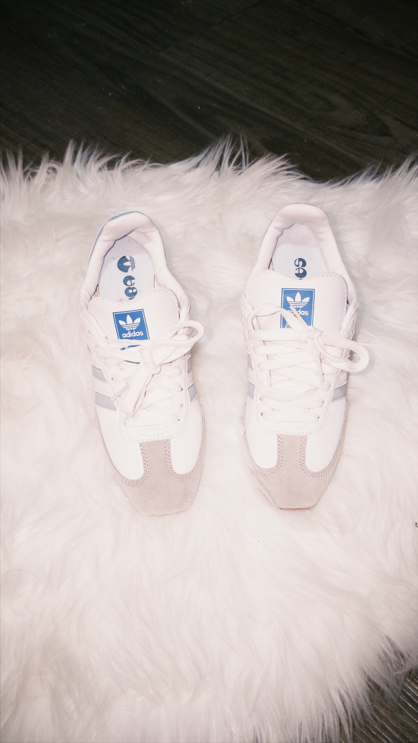 Adidas high heels(white/blue)