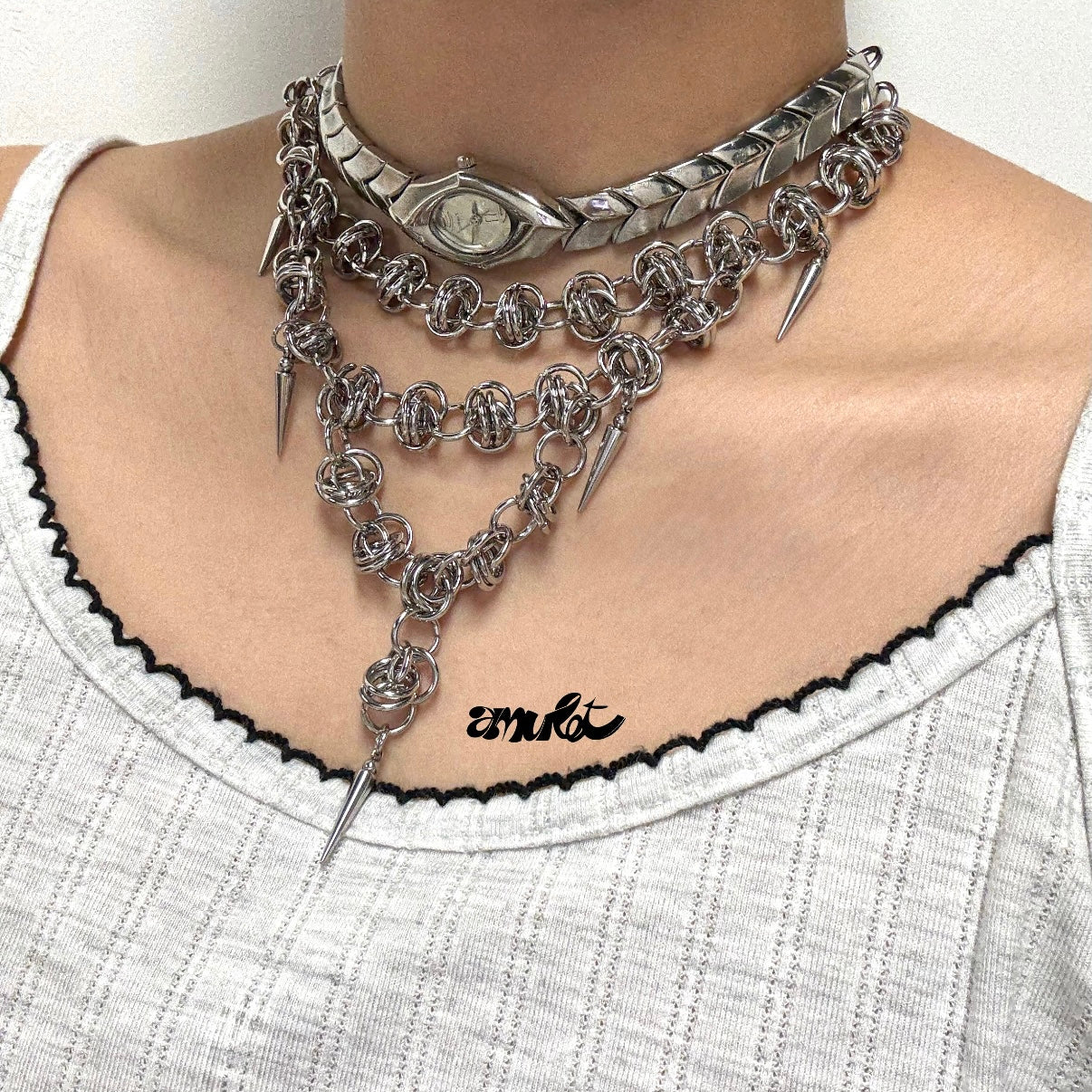 Vintage Choker Watch Necklace