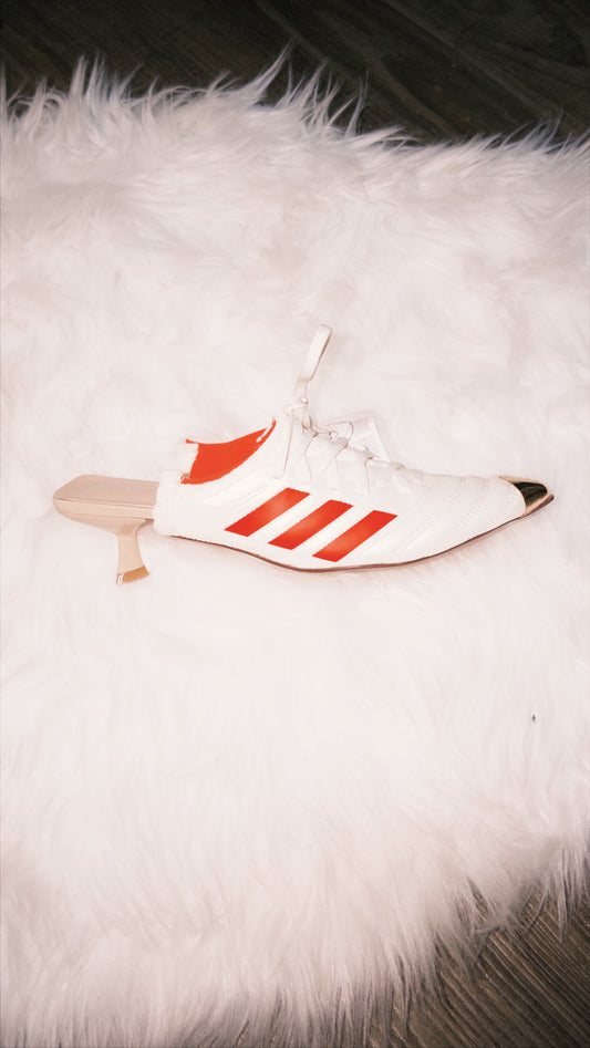 Adidas high heels(white/orange)