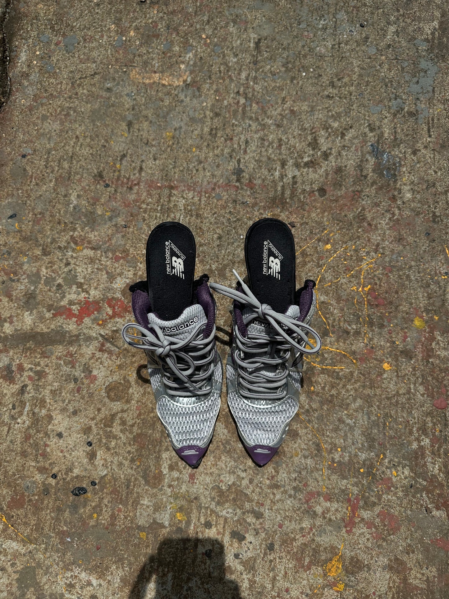 New balance high heels (￼silver)