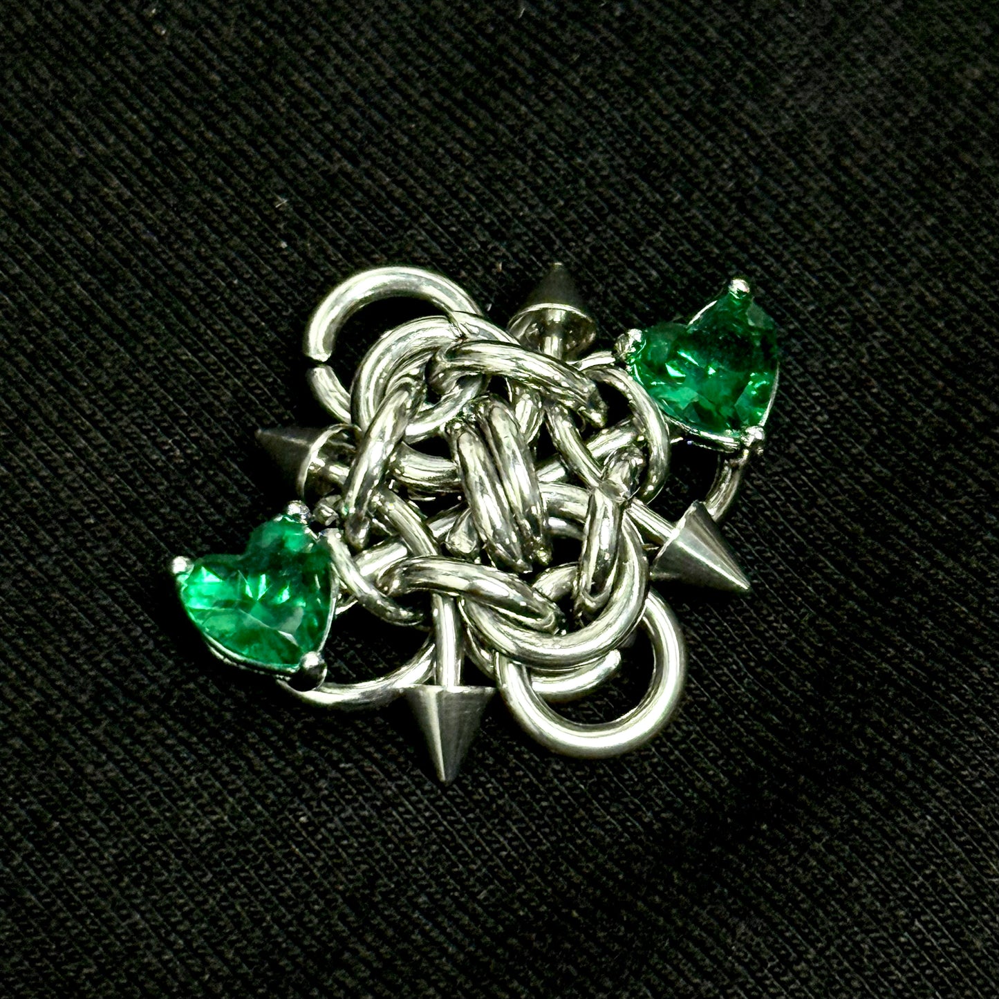 Heart Spike Ring 🤎