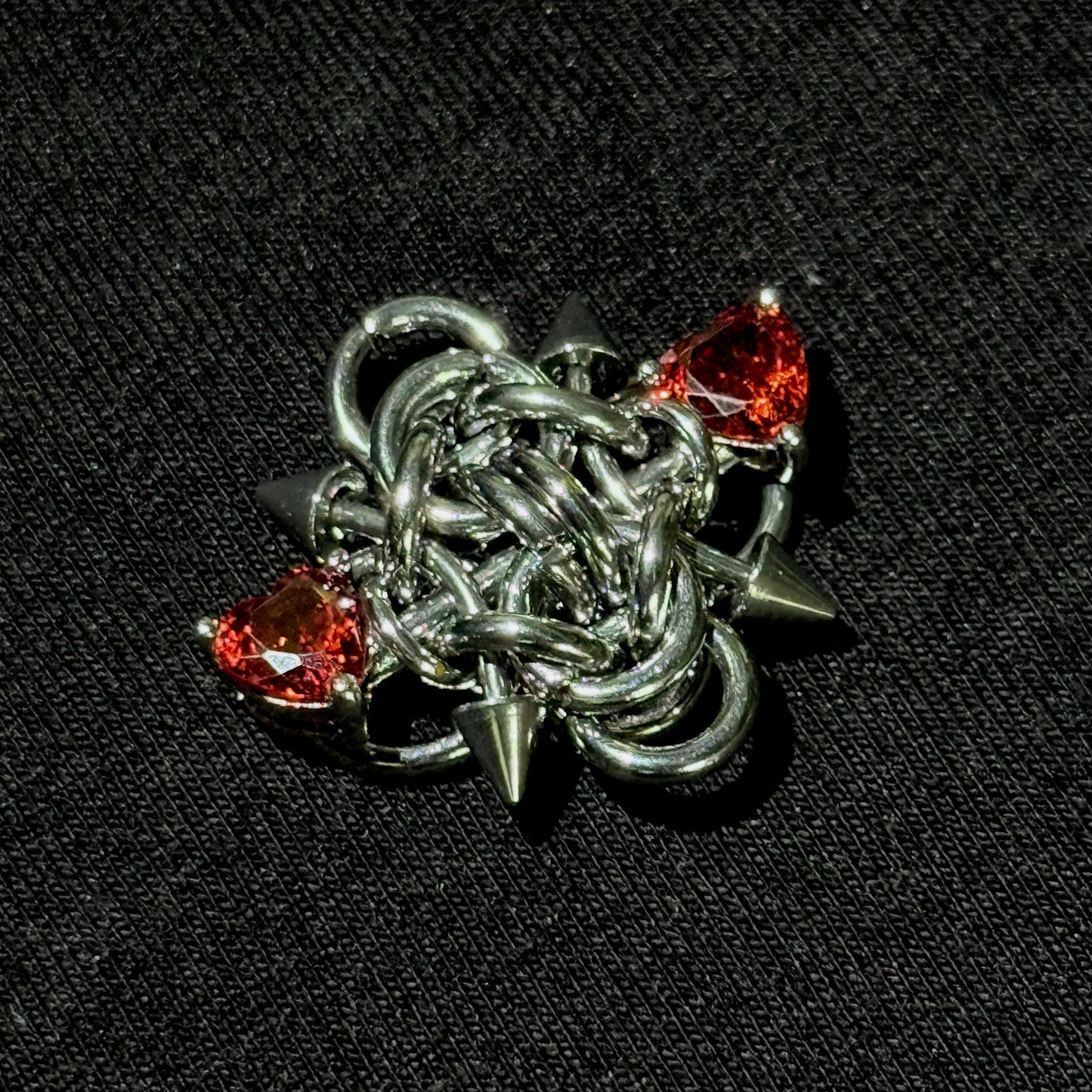 Heart Spike Ring 🤎