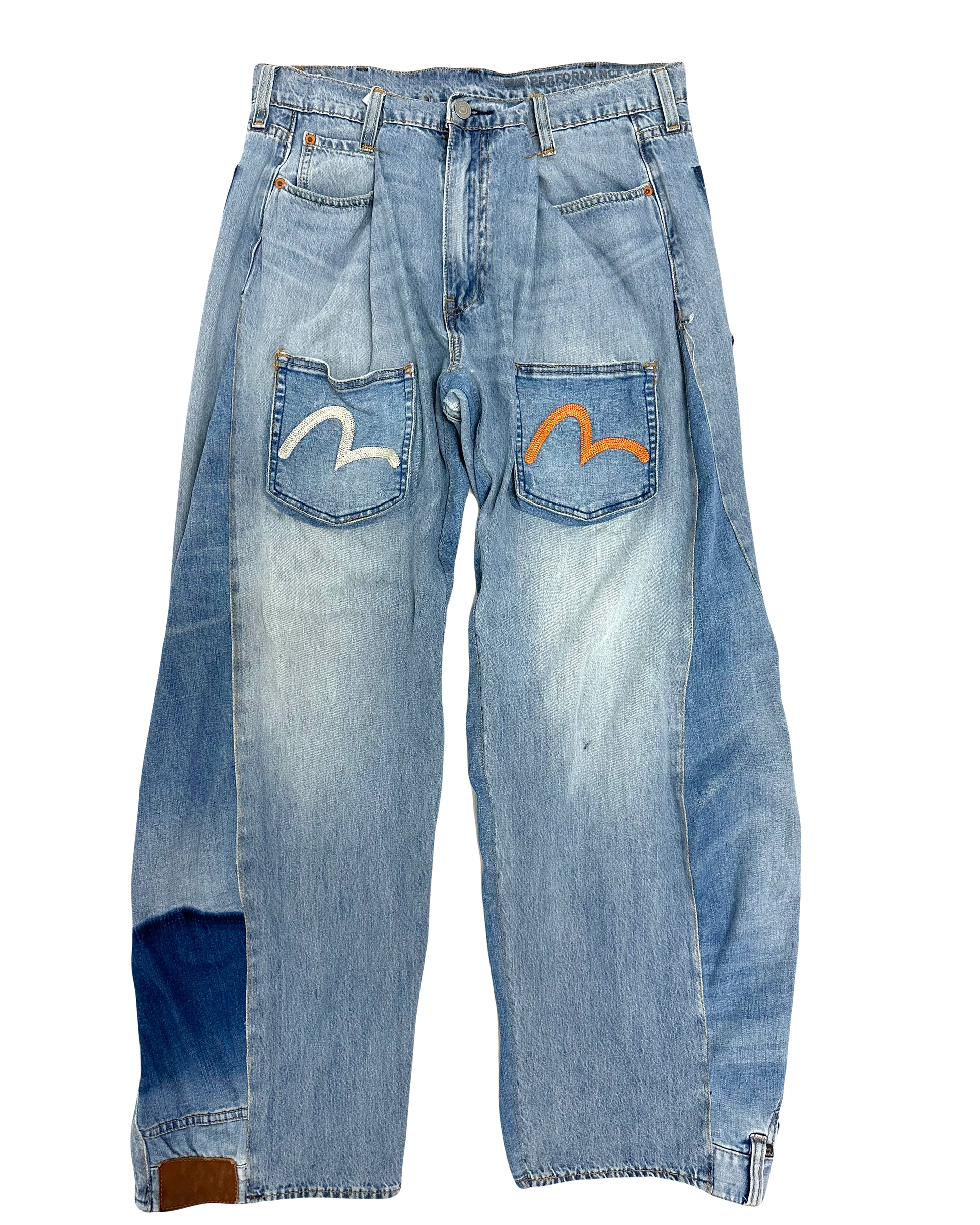 Levi's Big E X Evisu Remade Baggy Hip-Hop Jeans – HMAD.official Levi's Big E X Evisu Remade Baggy Hip-Hop Jeans – HMAD.official