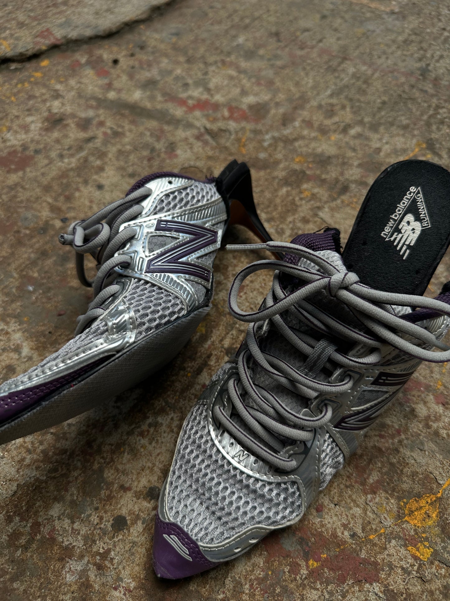 New balance high heels (￼silver)