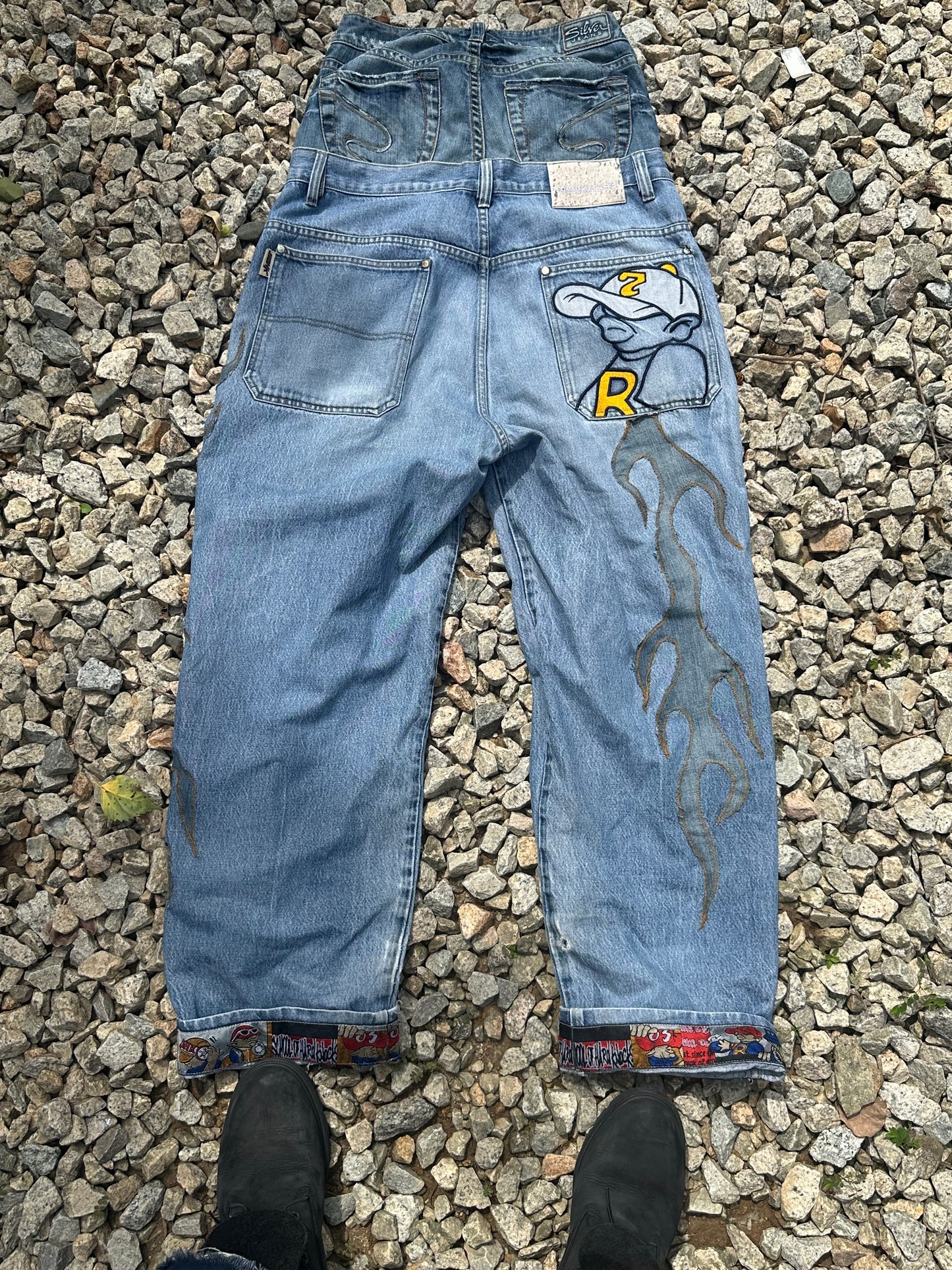School of hard knocks sagging remake jeans