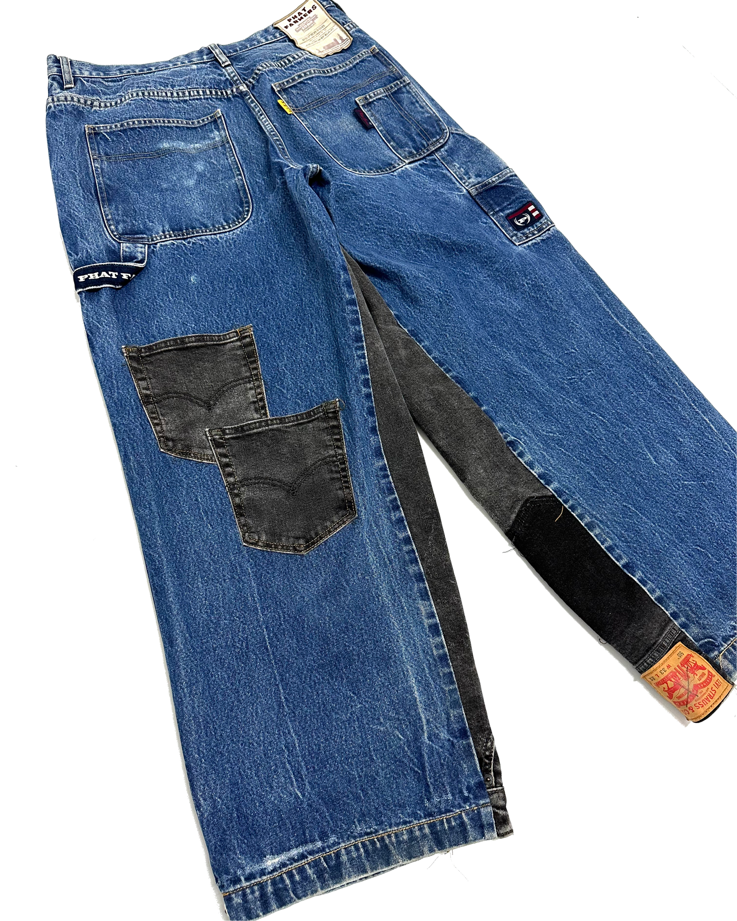 Phat Farmers X Levi’s Remade (JNCO style) Hip-Hop Jeans