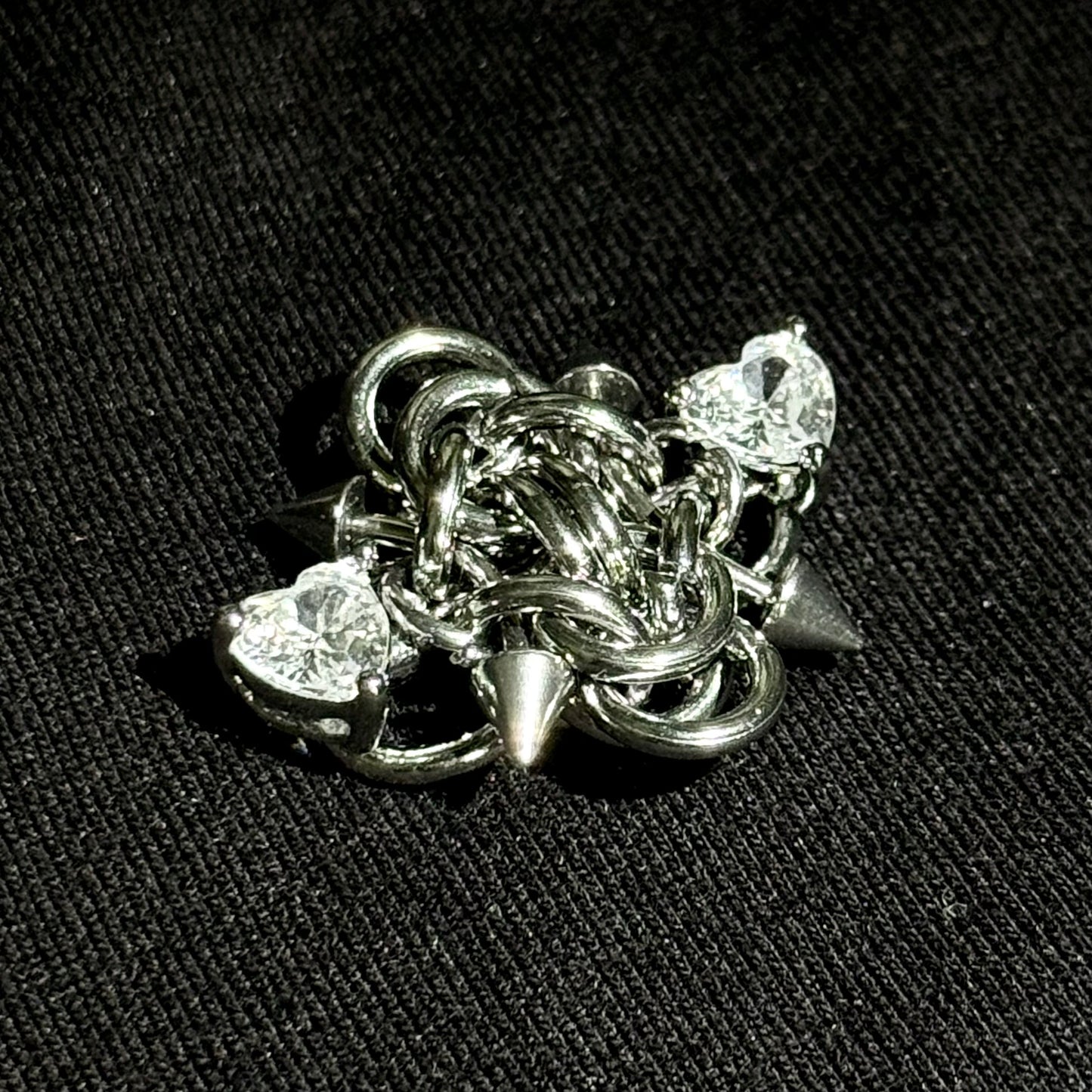 Heart Spike Ring 🤎