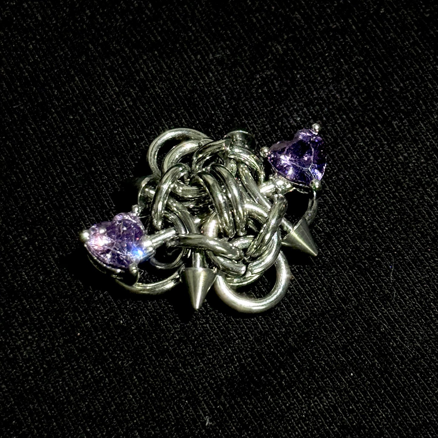 Heart Spike Ring 🤎