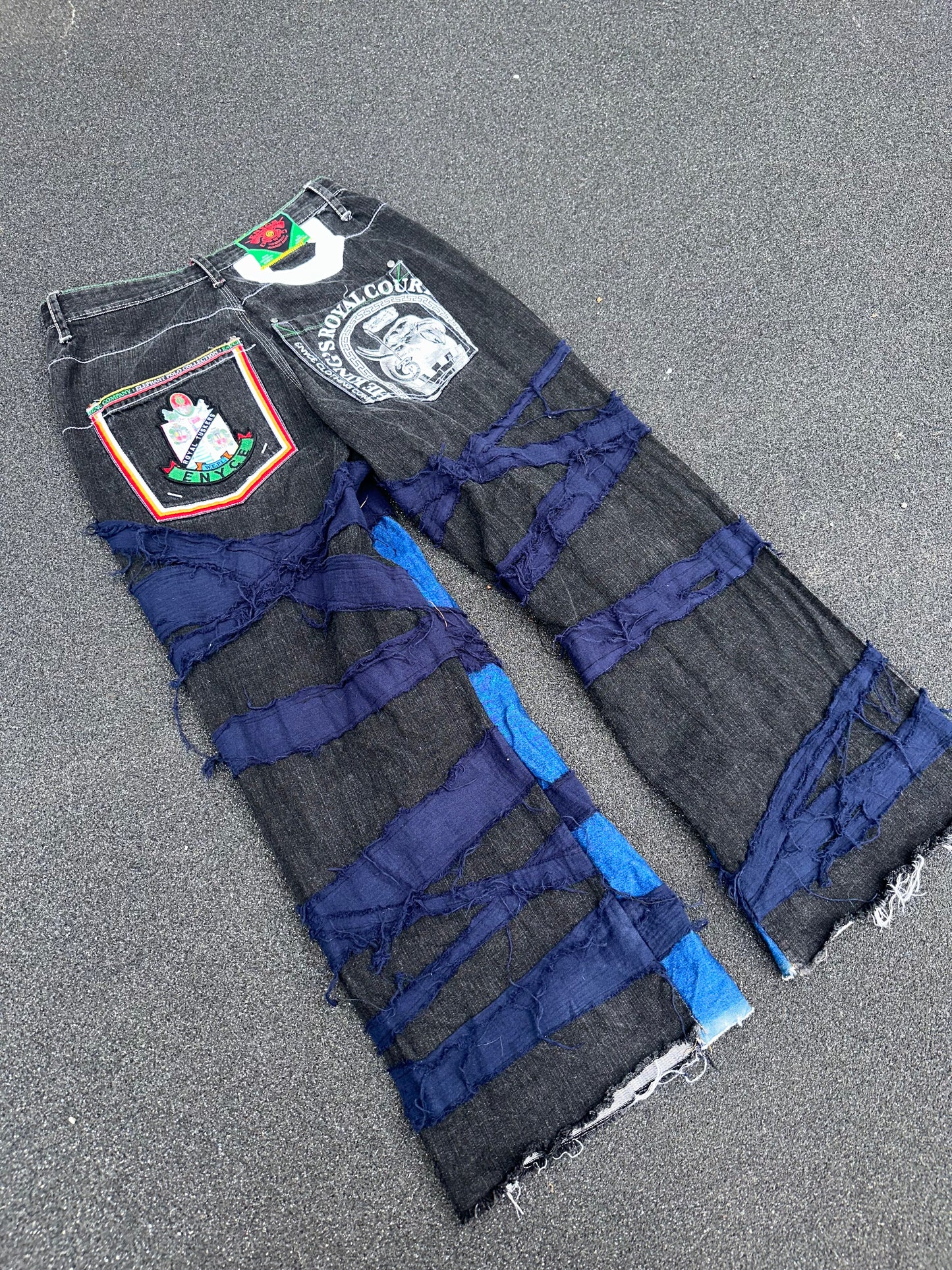 ENYCE elephant polo remake Boro jeans