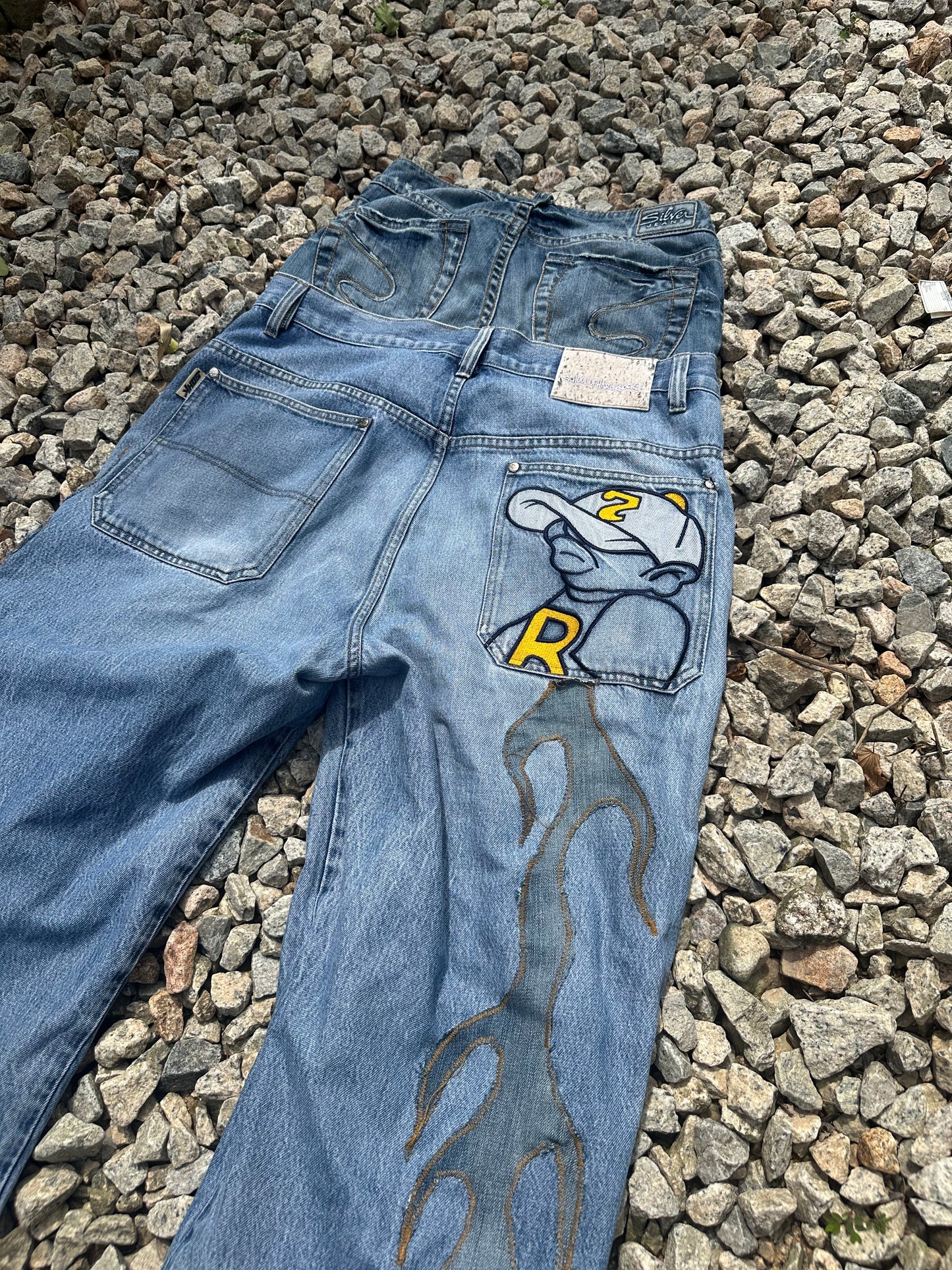 School of hard knocks sagging remake jeans