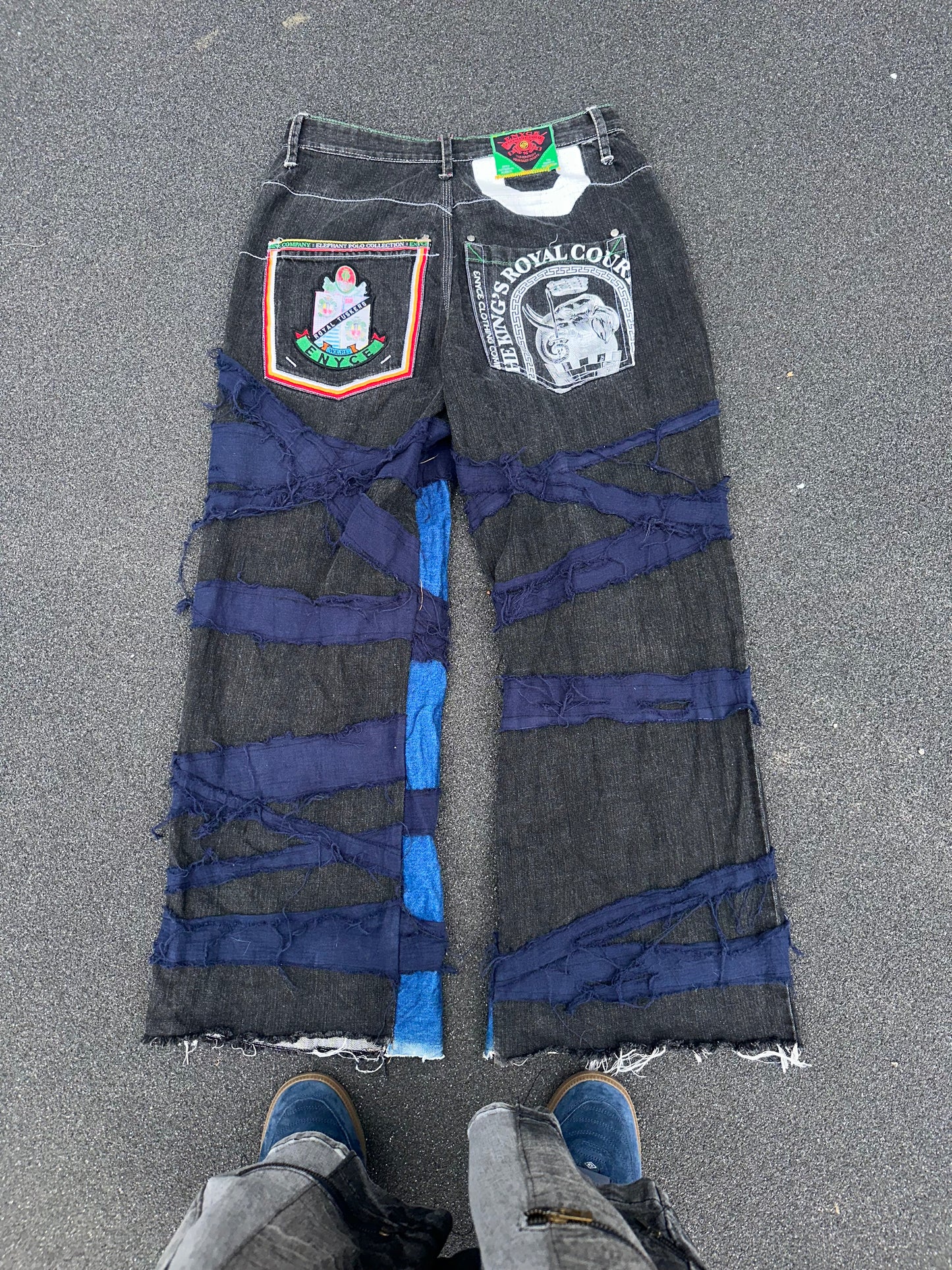 ENYCE elephant polo remake Boro jeans