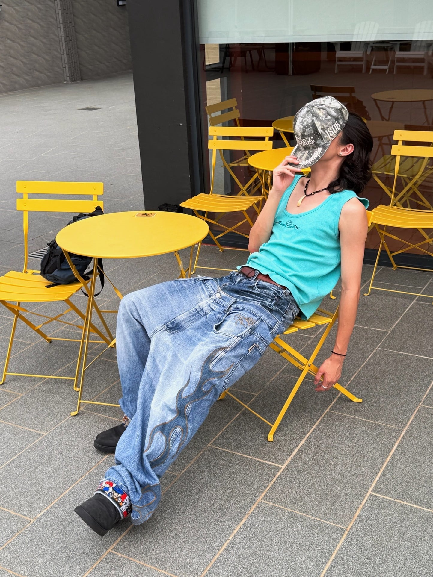 School of hard knocks sagging remake jeans