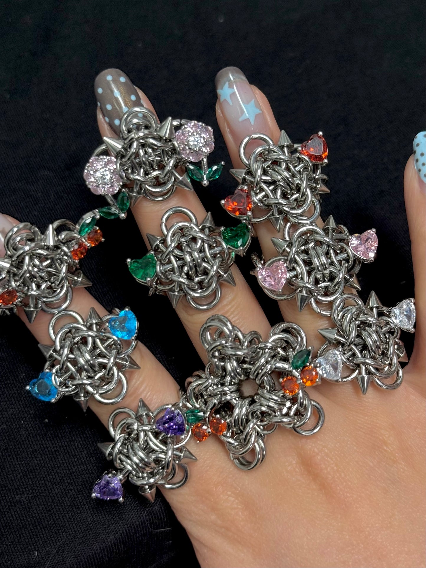 Heart Spike Ring 🤎